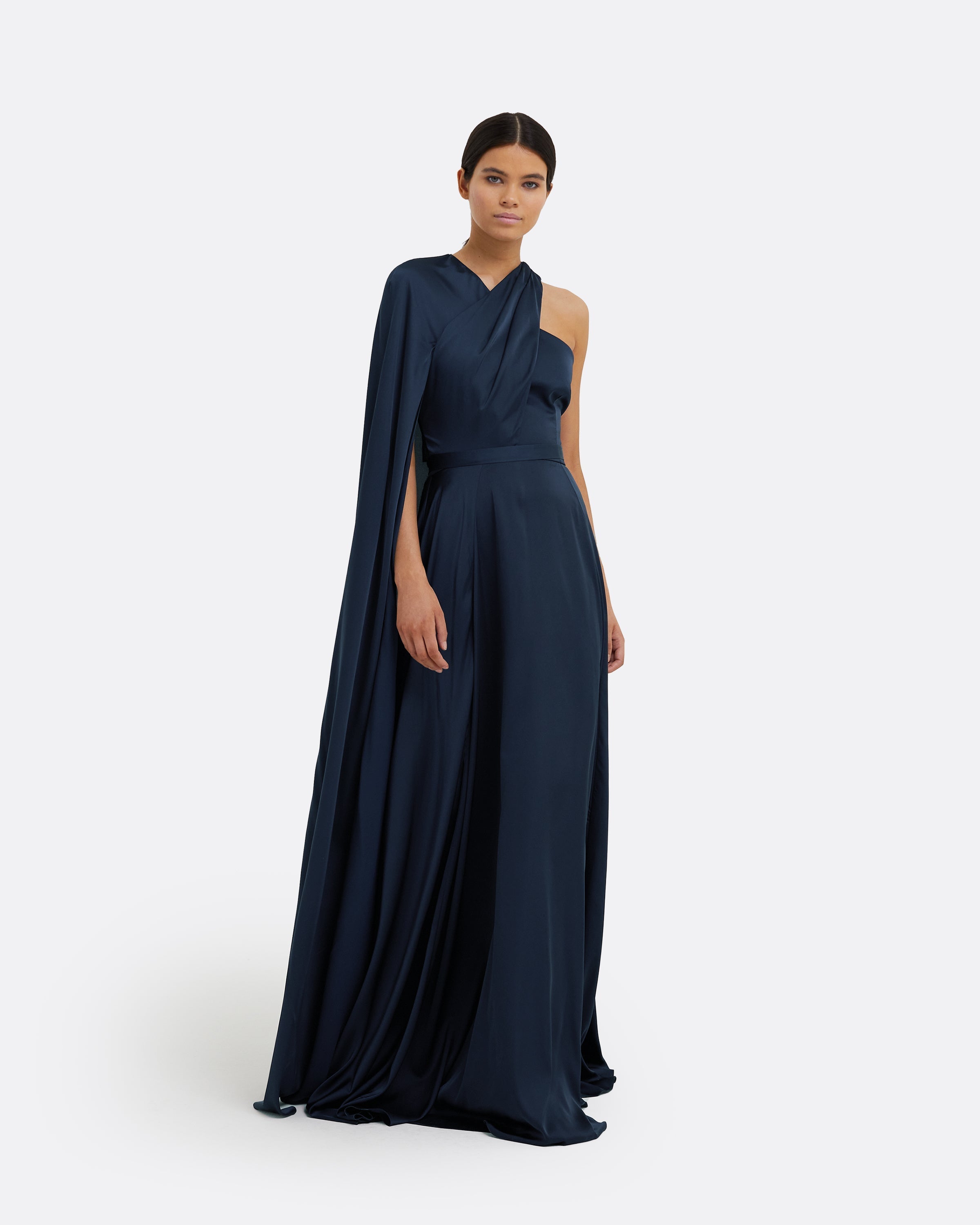 Drapina Sapphire Long Dress Safiyaa London