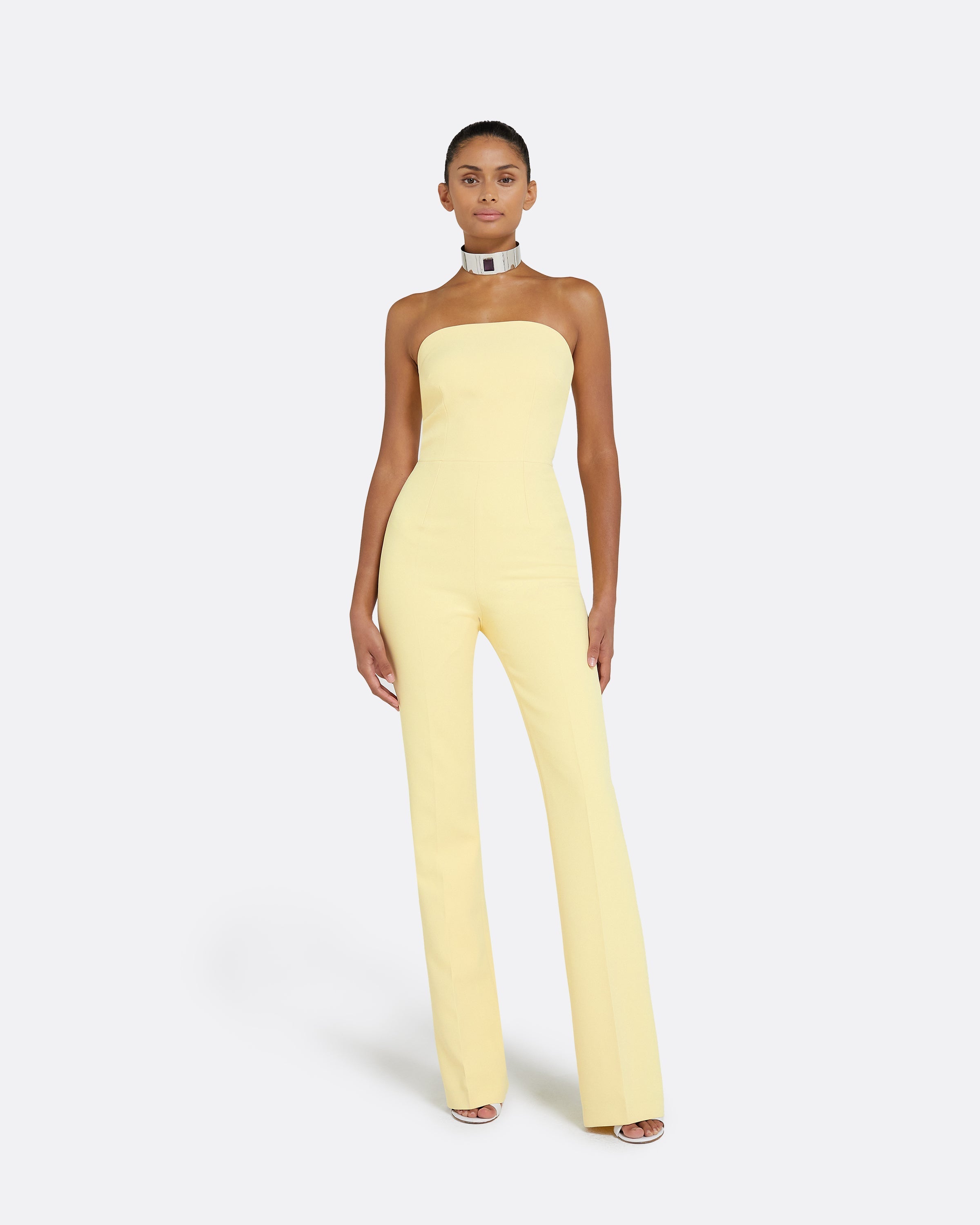 Pale yellow jumpsuit on sale