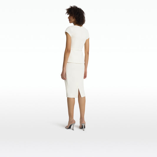 Nuvalle Ivory Midi Dress