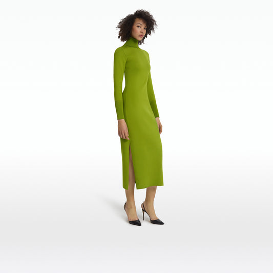 Myaree Olive Knit Midi Dress