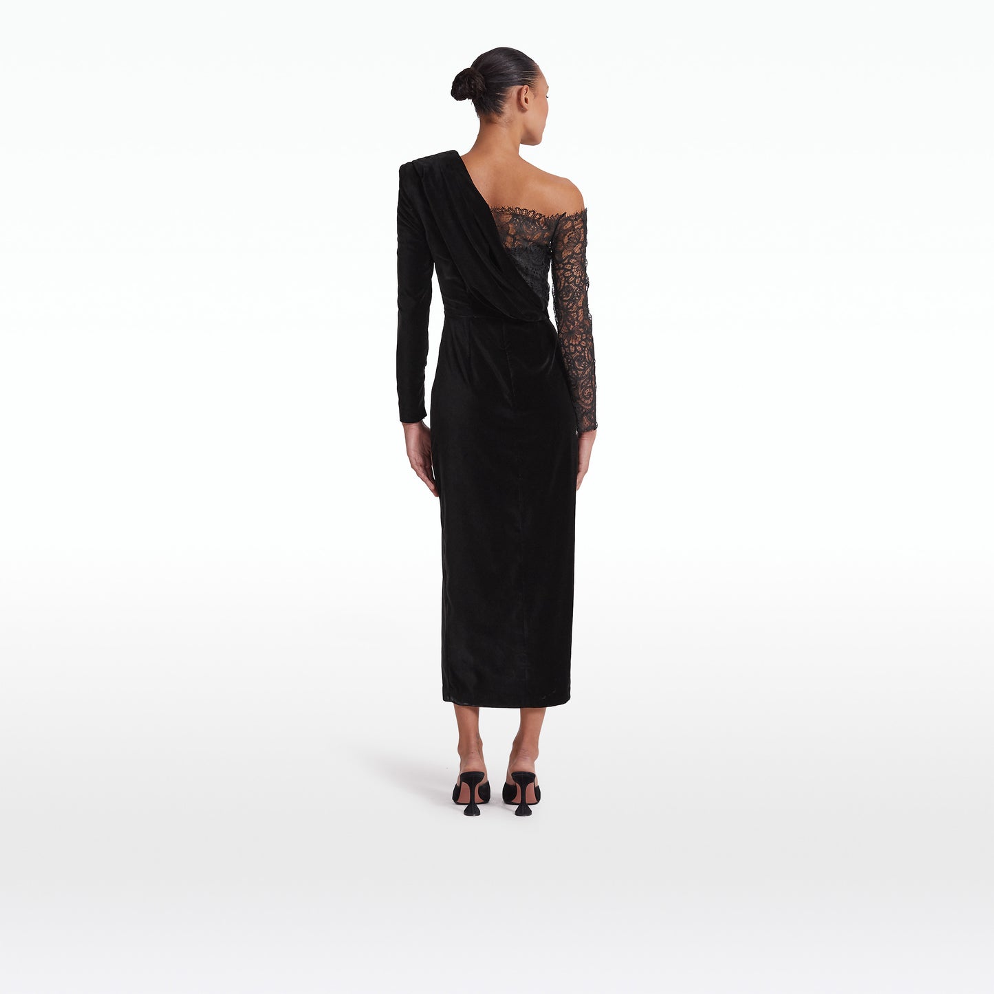 Ruth Black Midi Dress