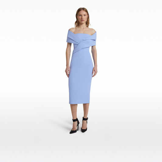 Iana Carolina Blue Midi Dress