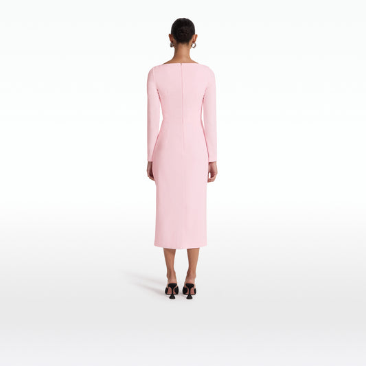 Craina Peony Blush Midi Dress