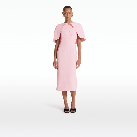 Barb Peony Blush Midi Dress