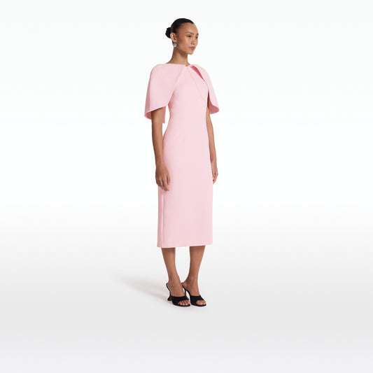 Barb Peony Blush Midi Dress