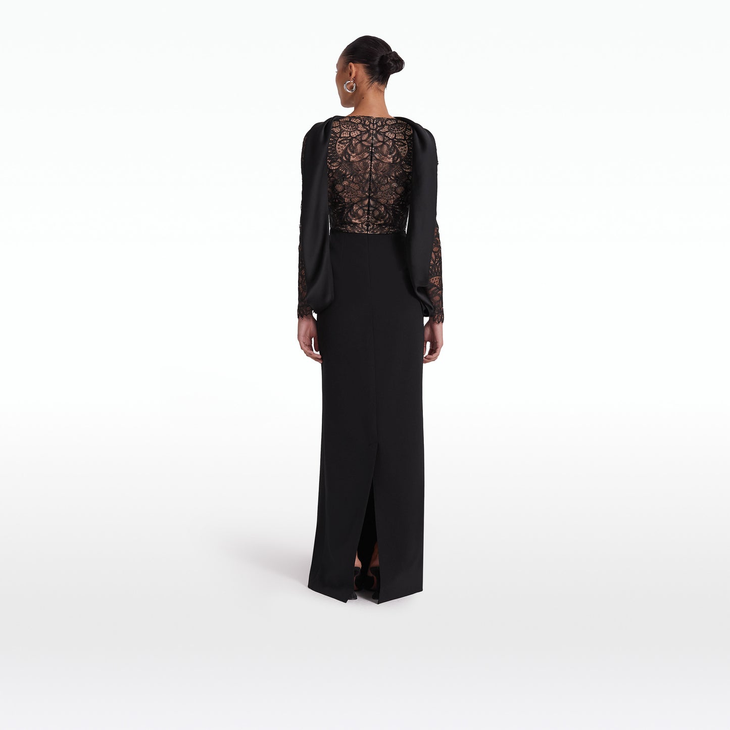 Serryna Black Long Dress