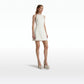 Rosmand Ivory Short Dress