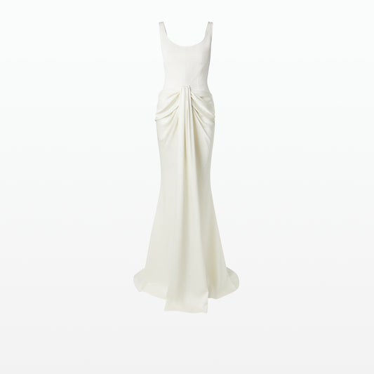 Marlena Long Dresses In Ivory