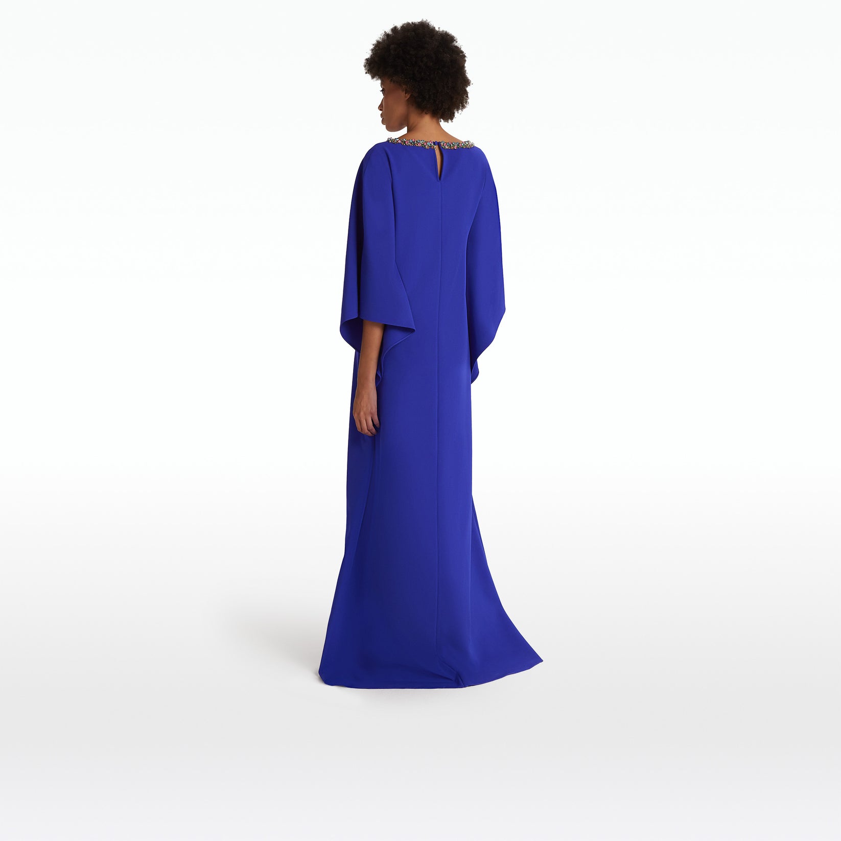 Amarella Azure Blue Long Dress – Safiyaa London