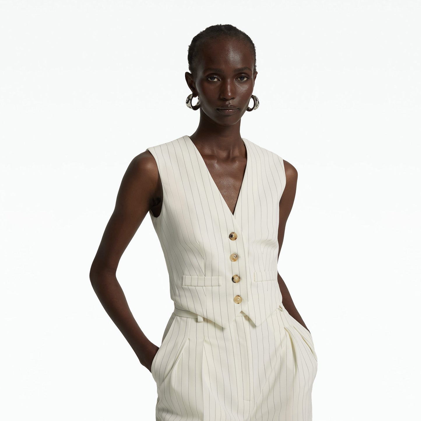 Lana Ivory Waistcoat