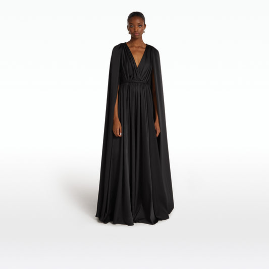 Bianca Black Long Dress