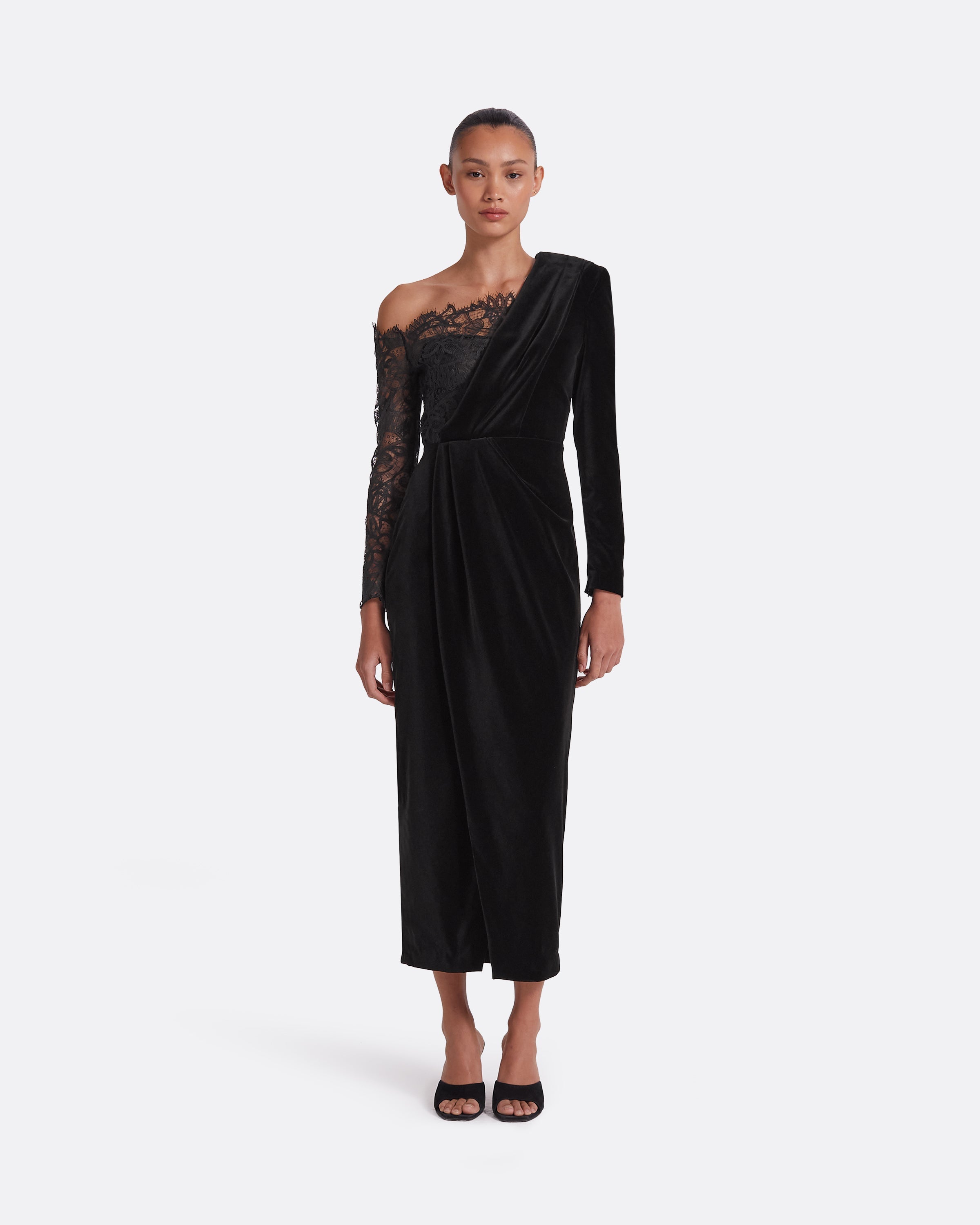 Ruth Black Midi Dress