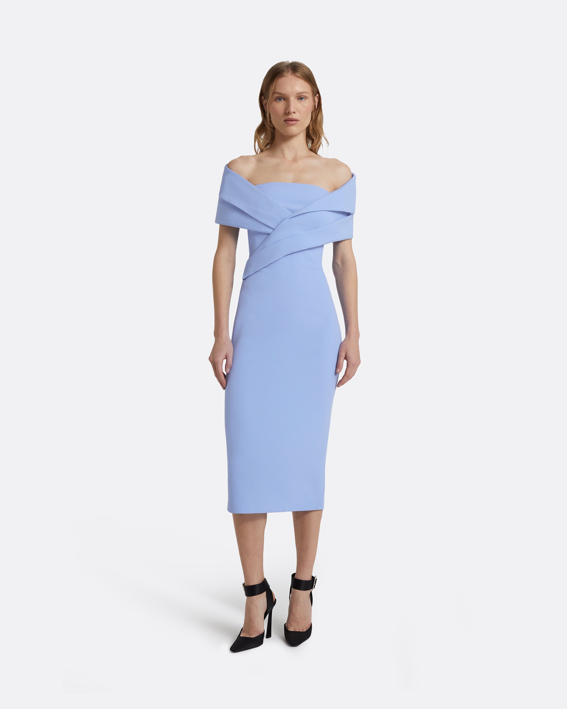 Iana Carolina Blue Midi Dress