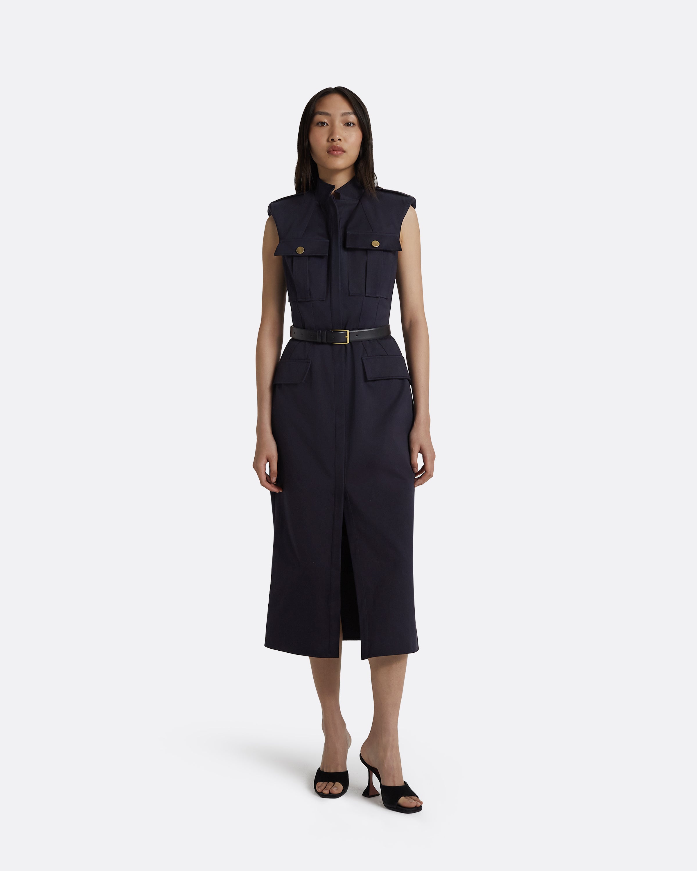 Lani Midnight Navy Midi Dress