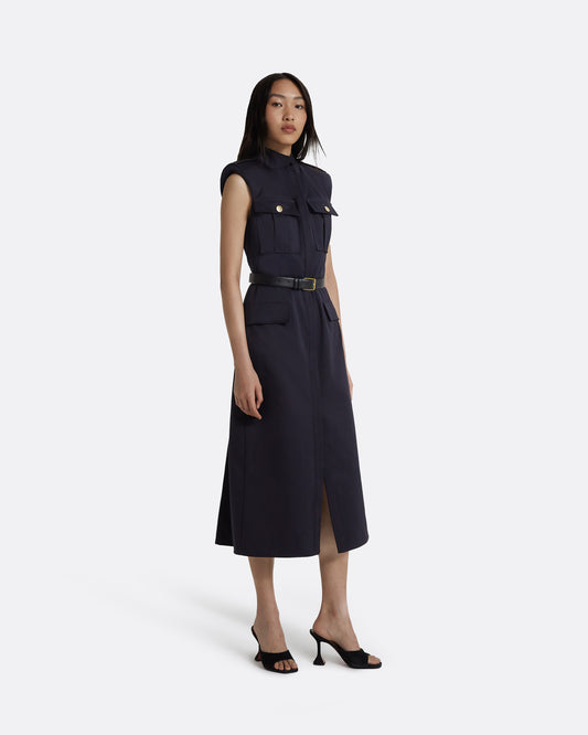 Lani Midnight Navy Midi Dress