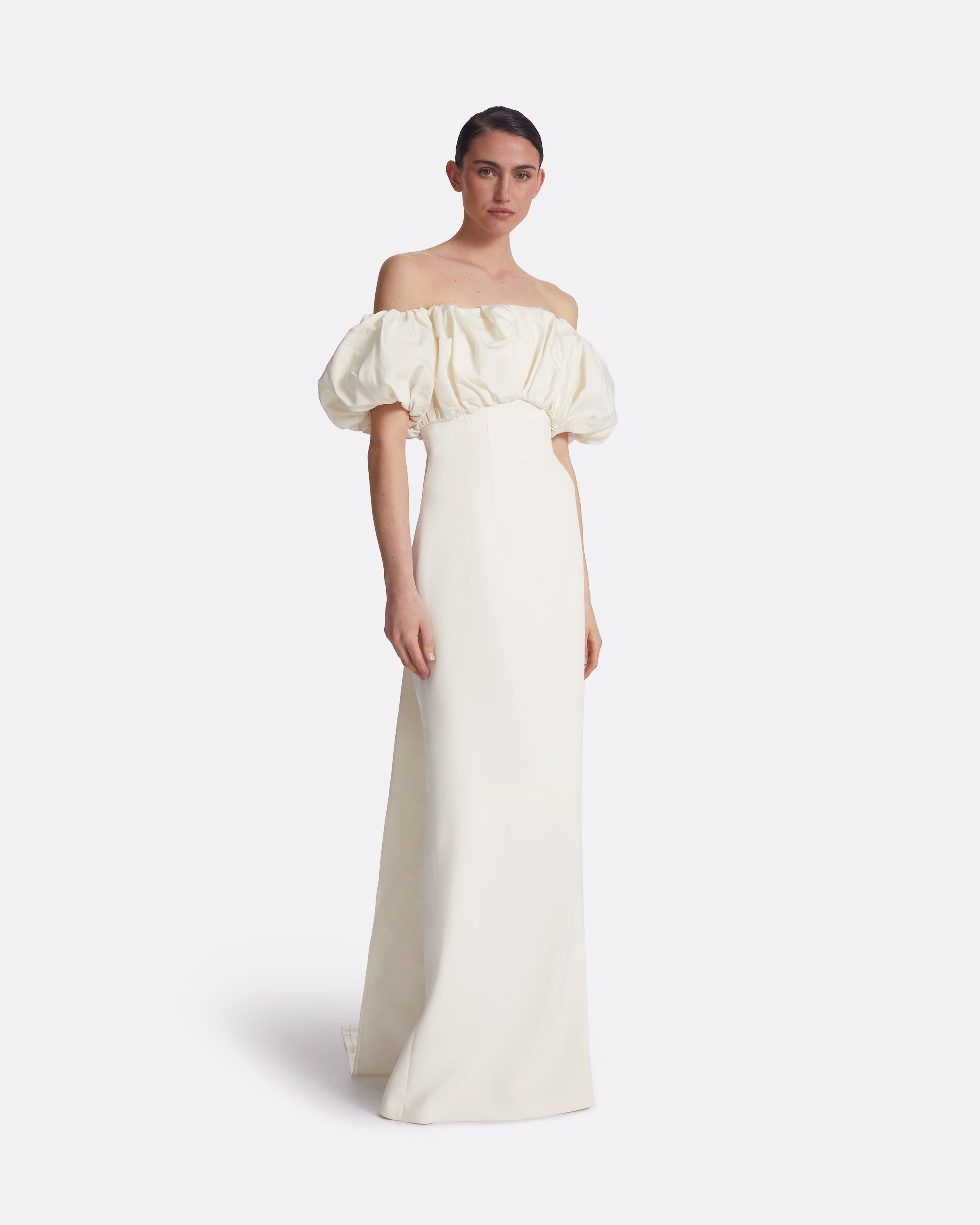 Milia Ivory Long Dress