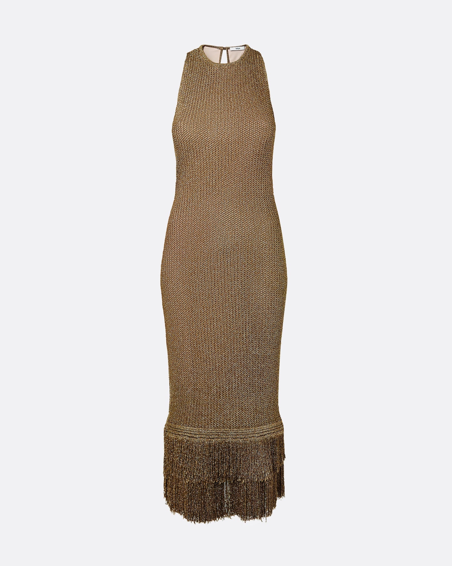 Deidre Gold Knit Dress