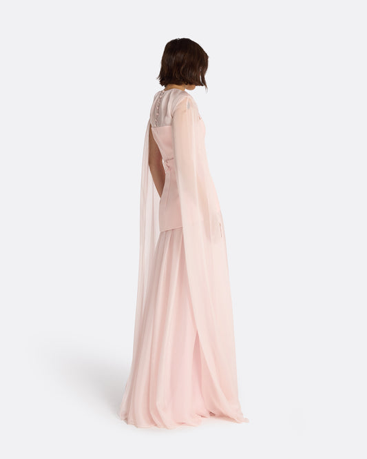 Gloria Pale Pink Long Dress