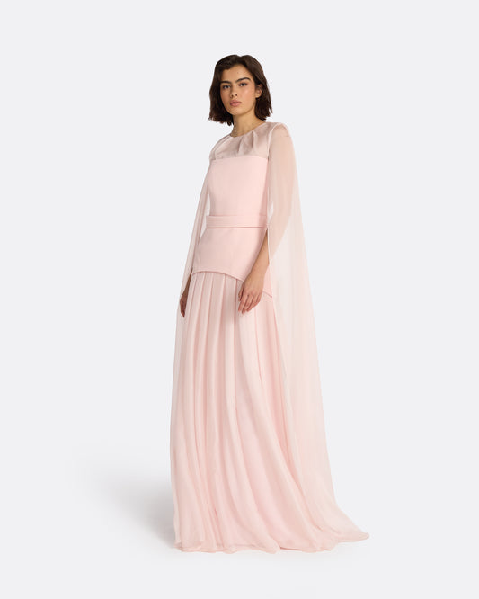 Gloria Pale Pink Long Dress