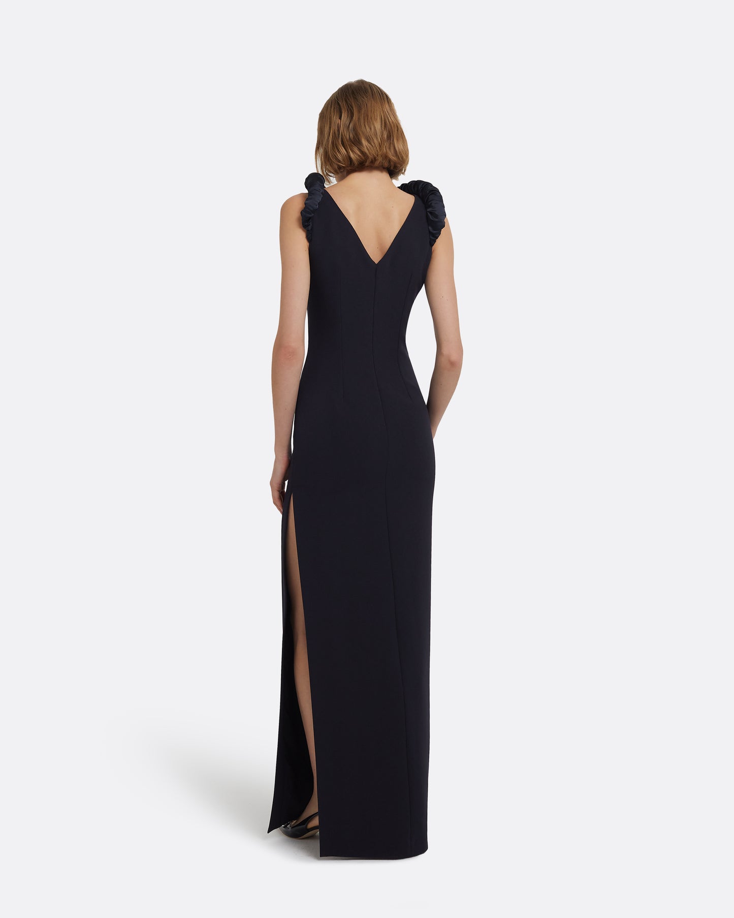 Liora Long Dress in Midnight Navy