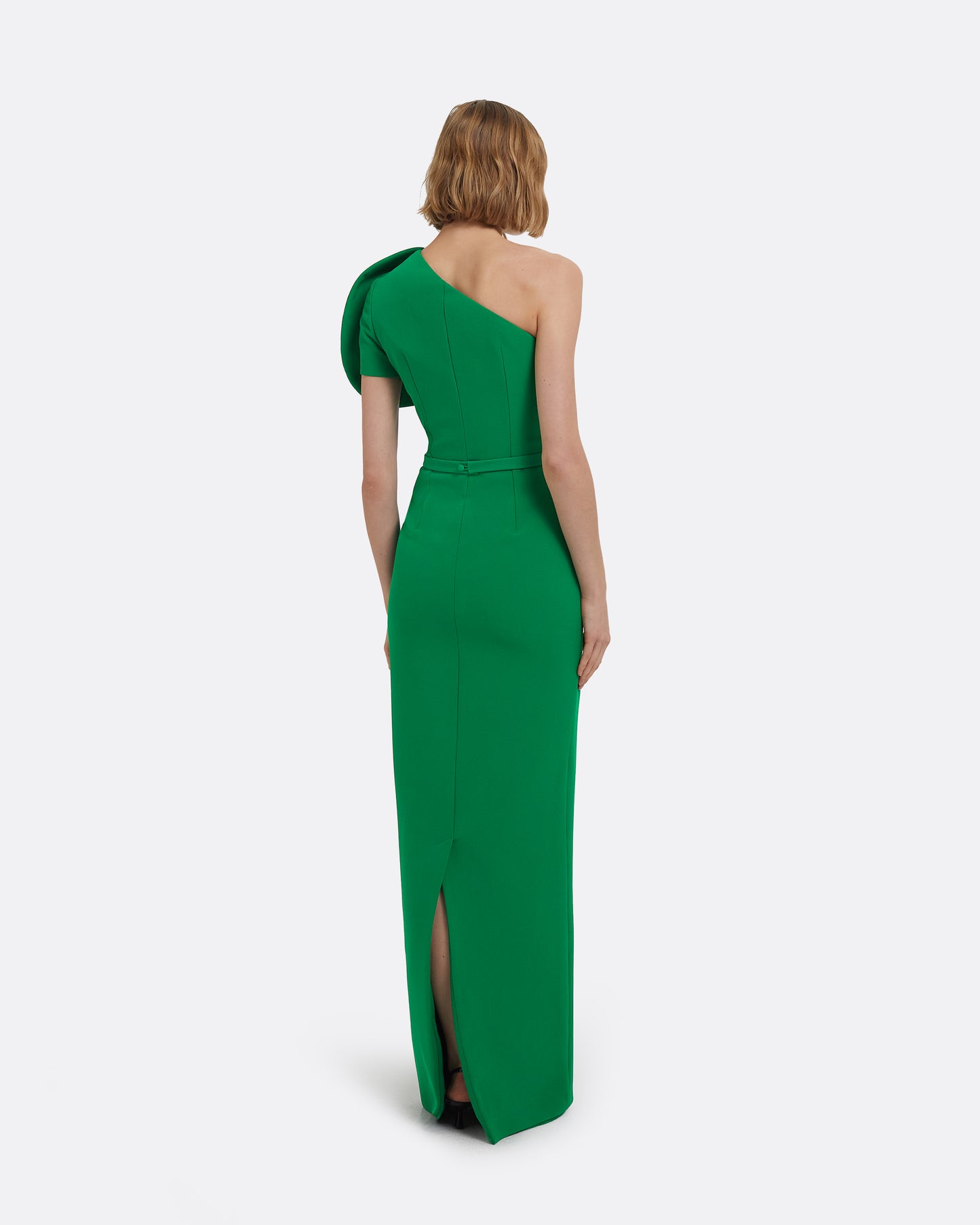 Millie Long Dress in Jewel Green