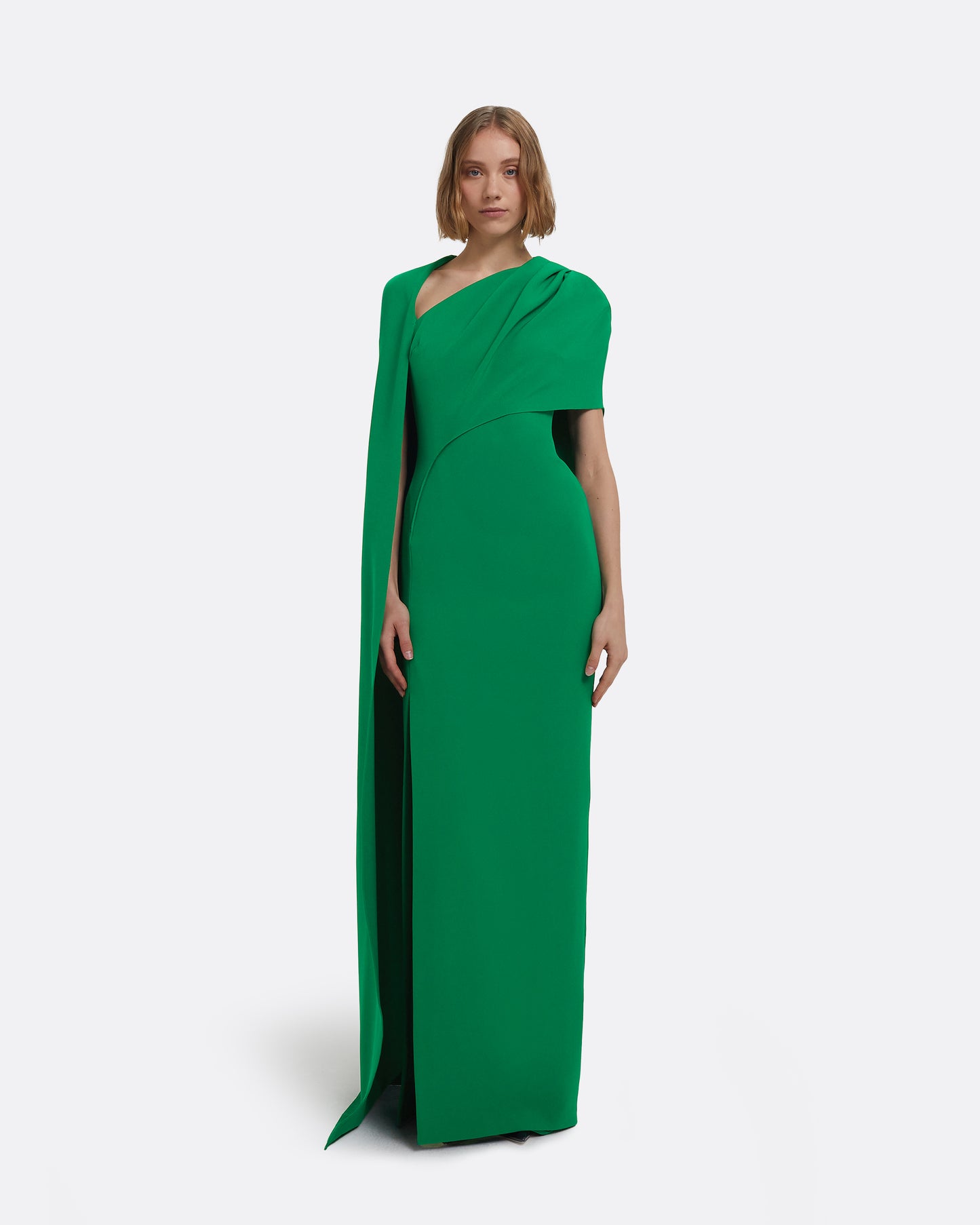 Contessa Long Dress in Jewel Green