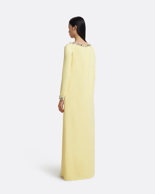 Naimal Pale Yellow Long Dress