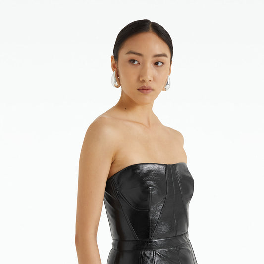 Hensley Black Midi Dress