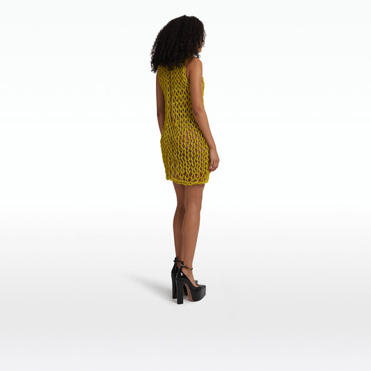 Sahara Citrine Short Dress