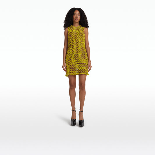 Sahara Citrine Short Dress