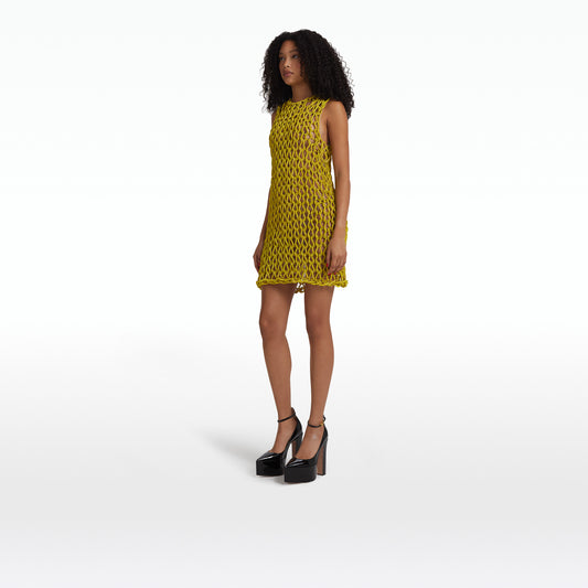 Sahara Citrine Short Dress