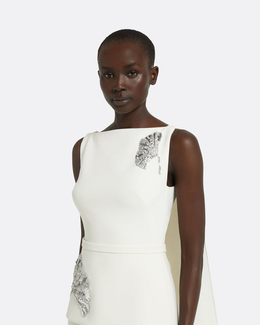 Cemile Ivory Midi Dress