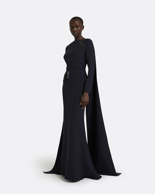 Ginevra Midnight Navy Long Dress