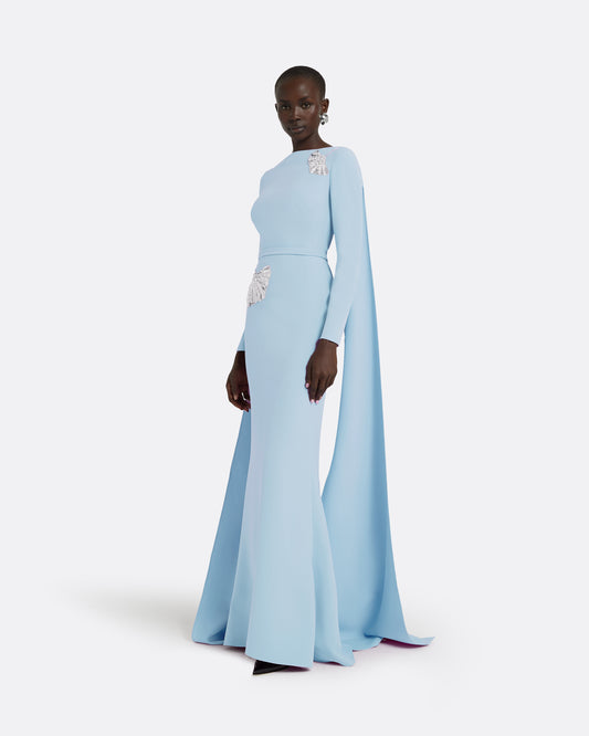 Ginevra Pale Blue Long Dress