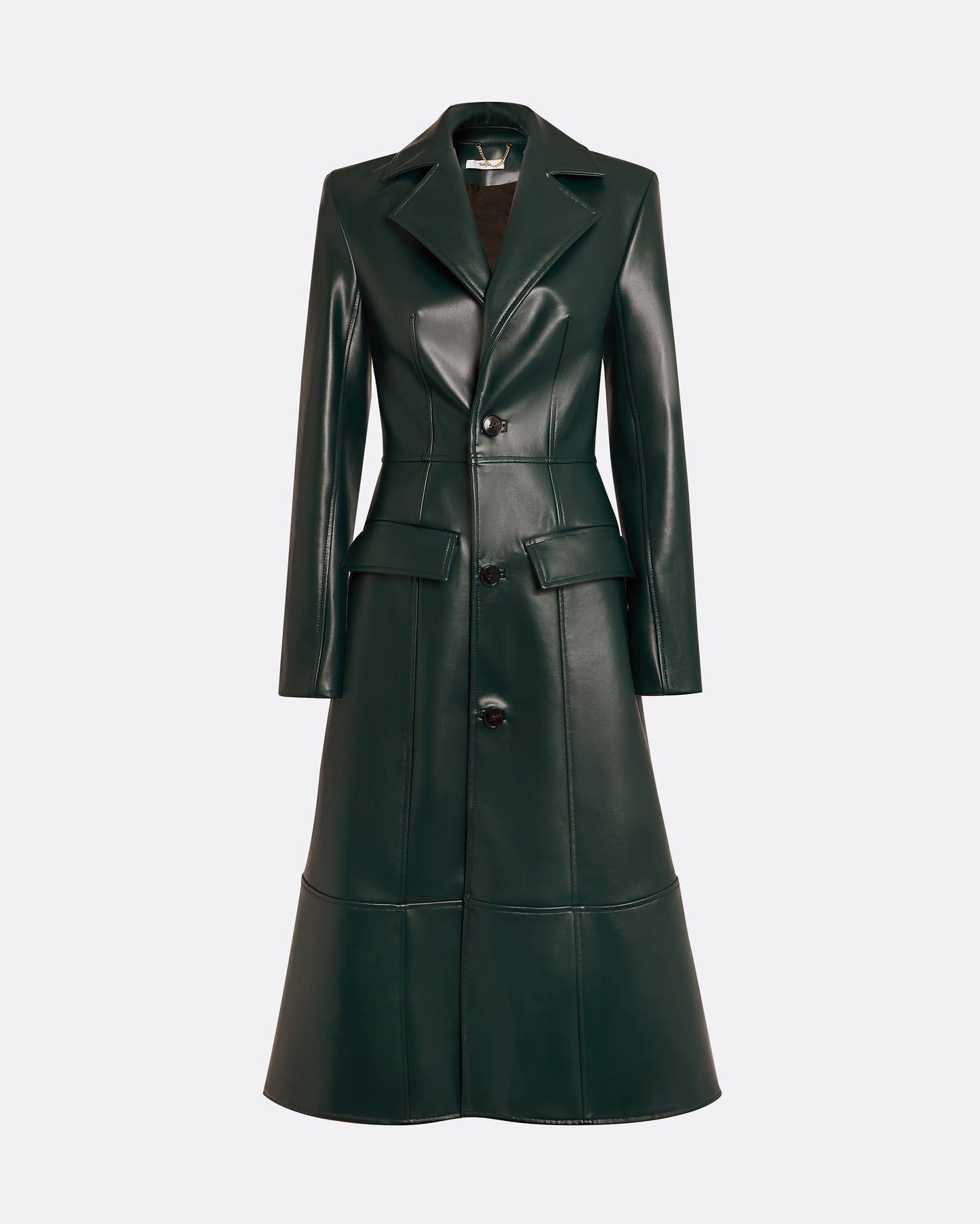 Willow Darkest Spruce Vegan Leather Coat