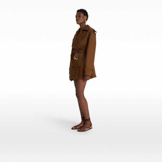 Merrik Deep Brown Modular Coat