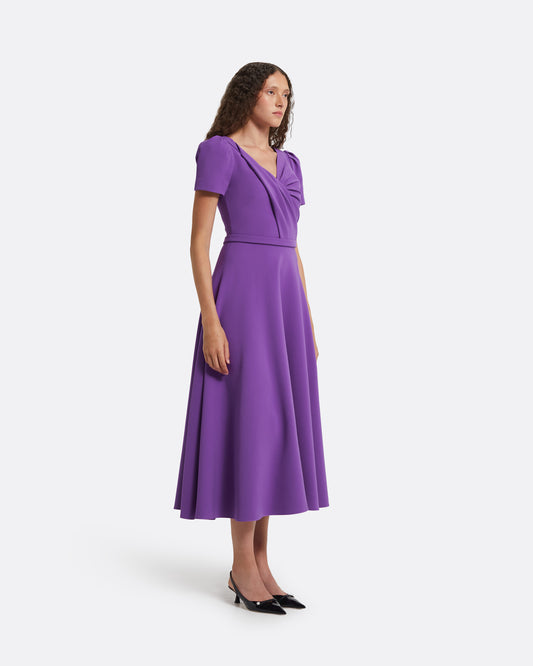 Cecilia Lilac Midi Dress