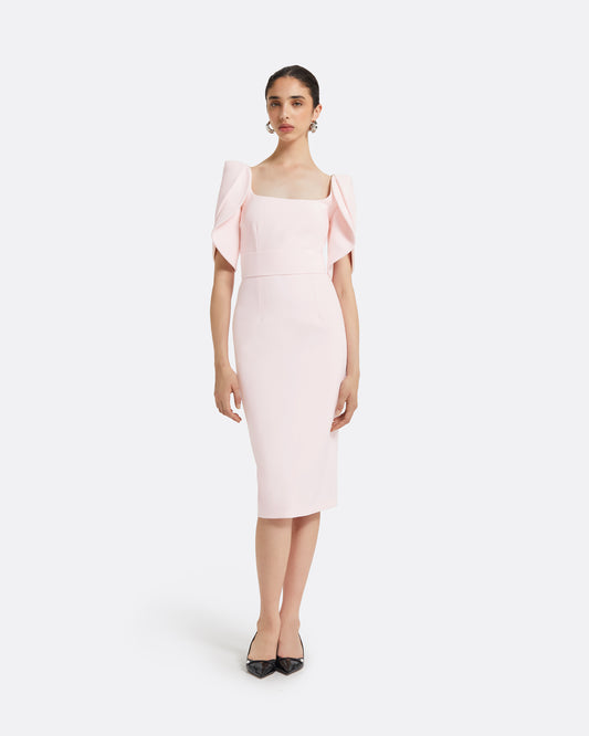 Joan Barely Pink Midi Dress