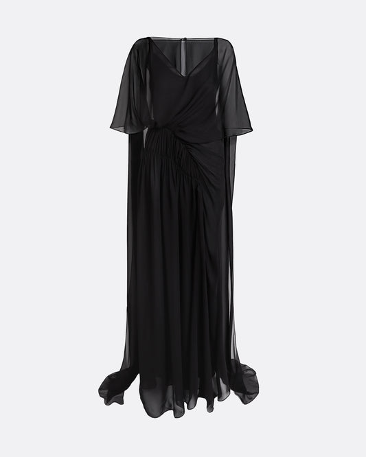 Halima Black Long Dress