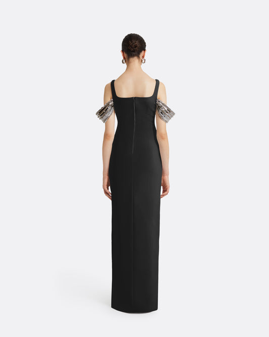 Dilek Black Long Dress