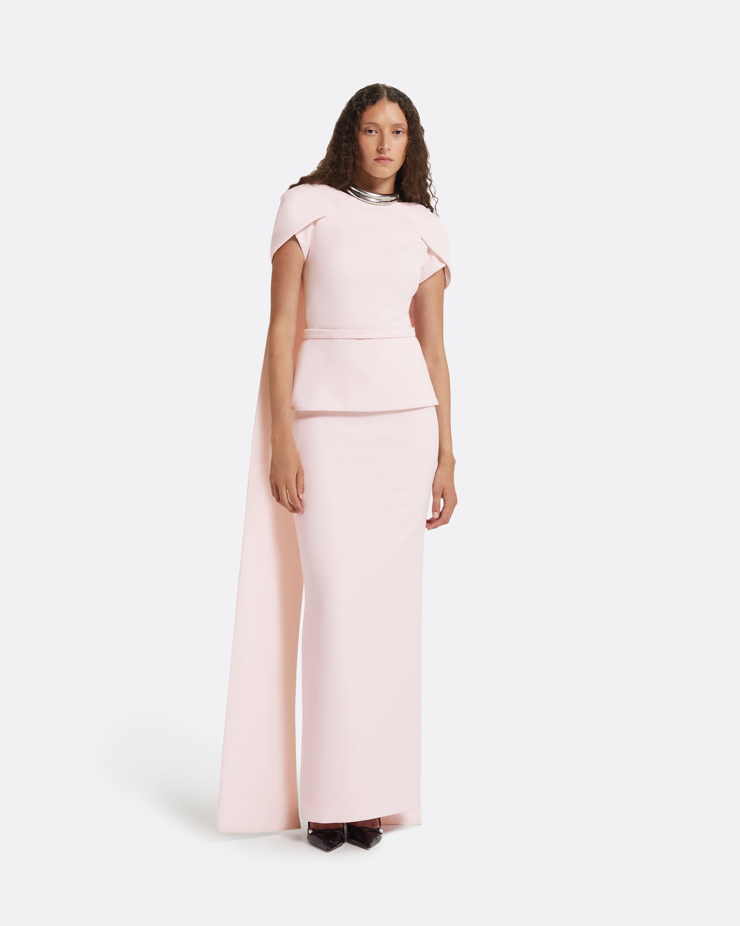 Erkin Barely Pink Long Dress