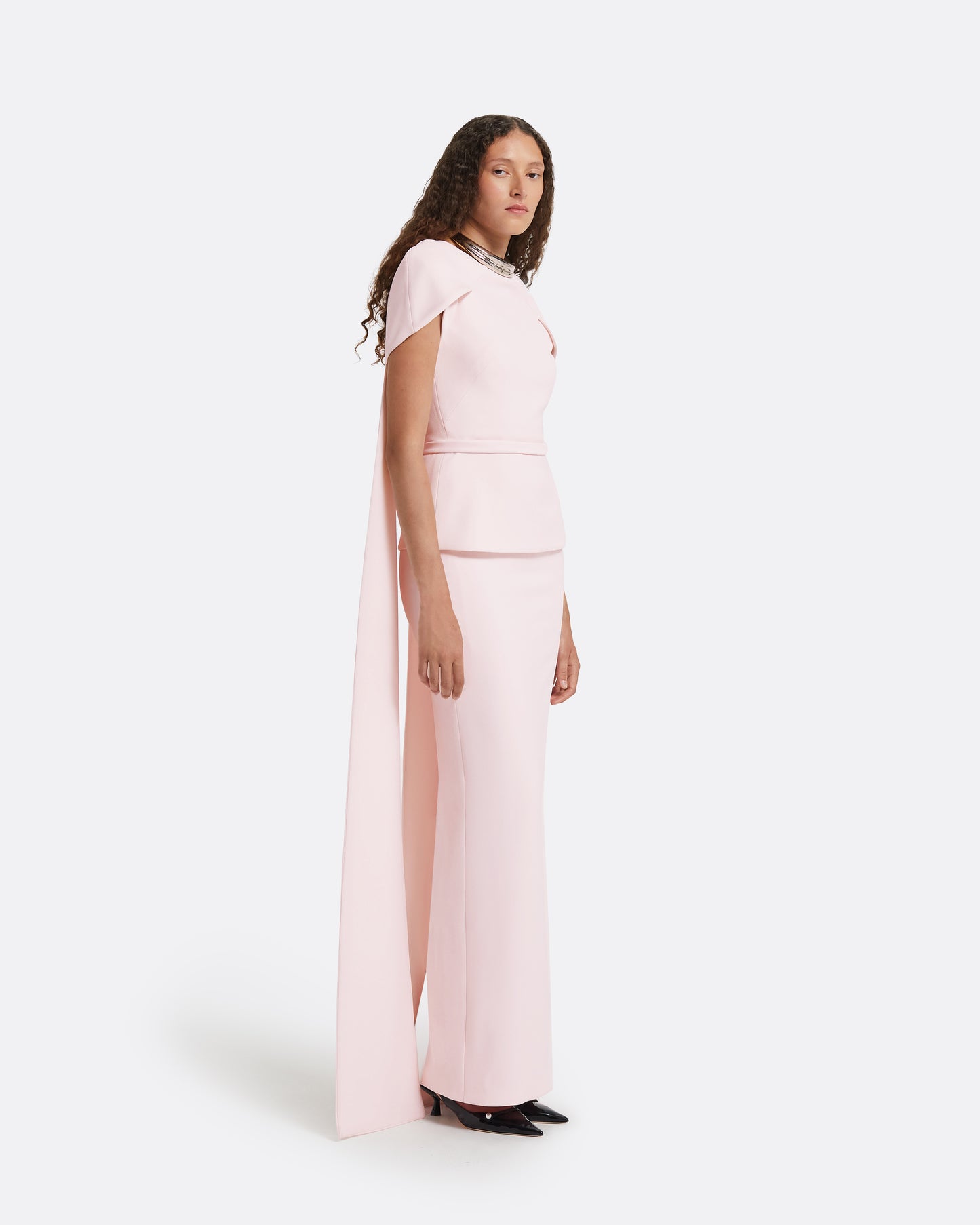 Erkin Barely Pink Long Dress