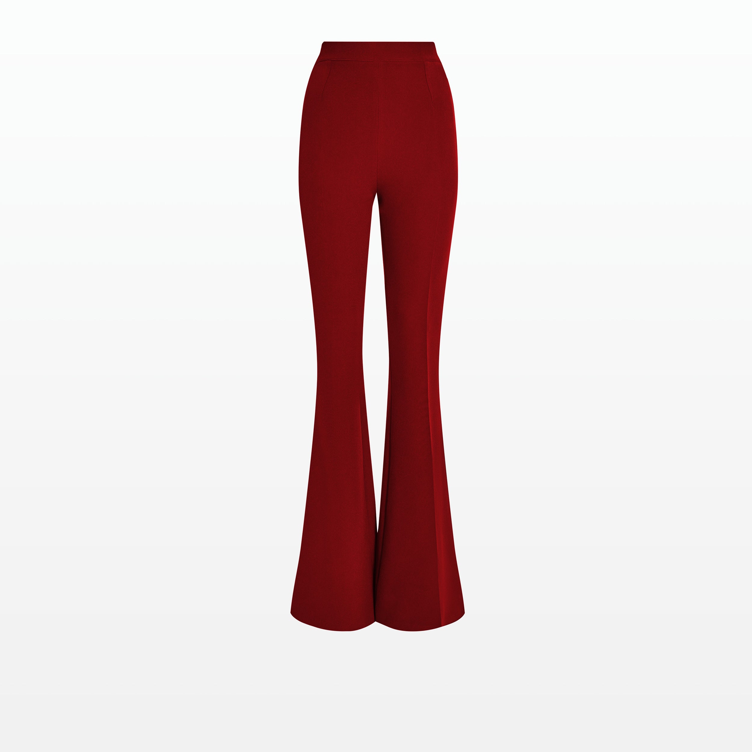 Women's Fold Detail Flared Trousers And Top Co Ord Going Out Set Red –  Styledup.co.uk
