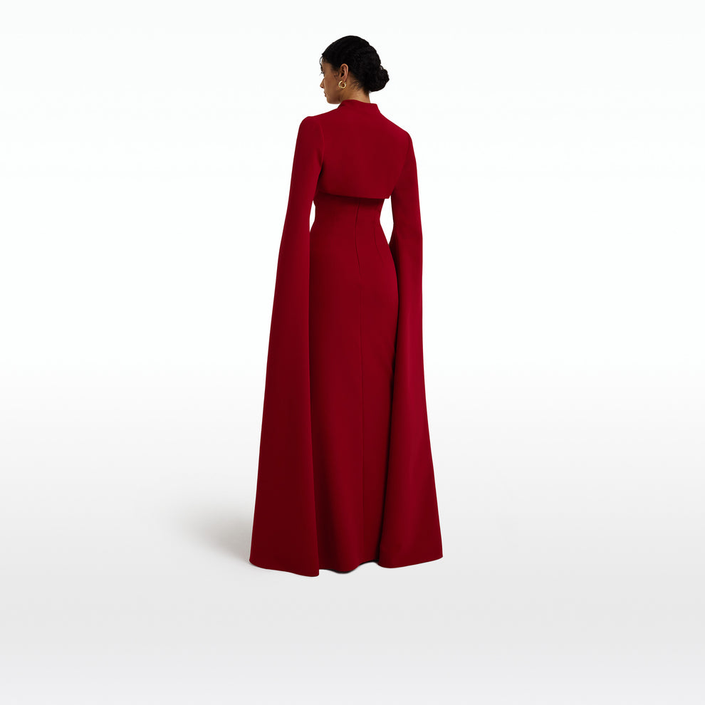 Amari Azalea Red Bolero With Soshin Dress – Safiyaa London