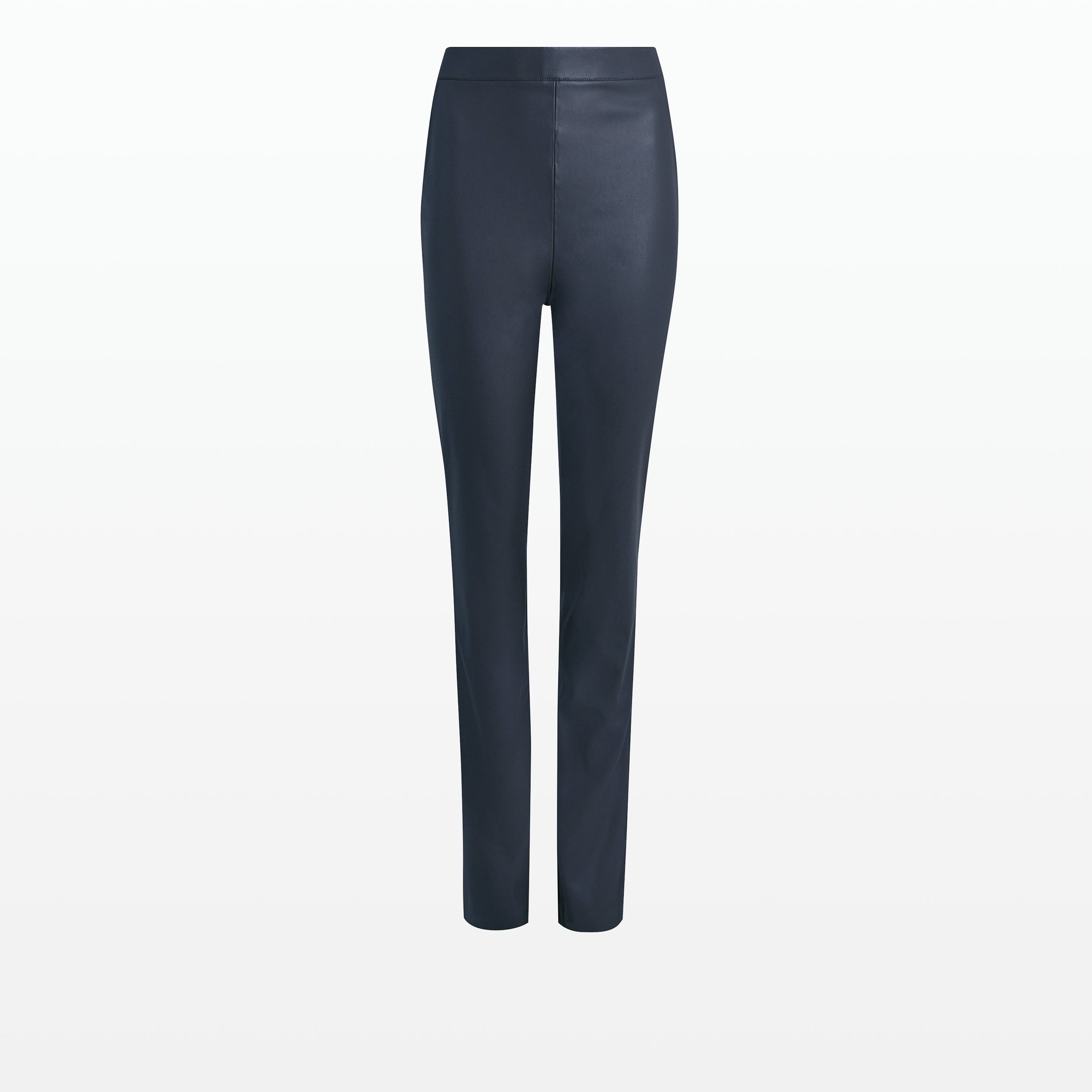 Goldie Navy Vegan Leather Trousers – Safiyaa London