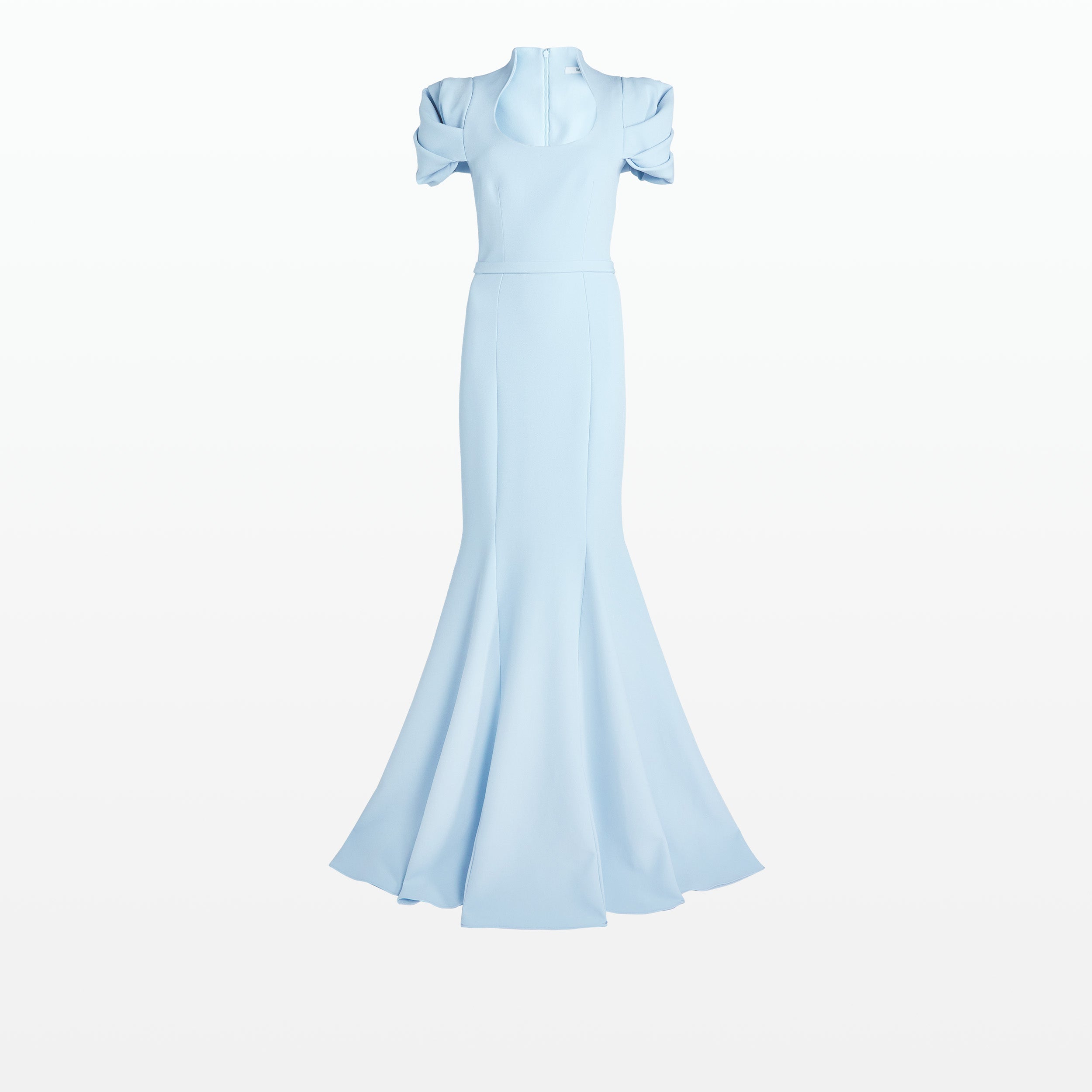 Logan Pale Blue Long Dress – Safiyaa London