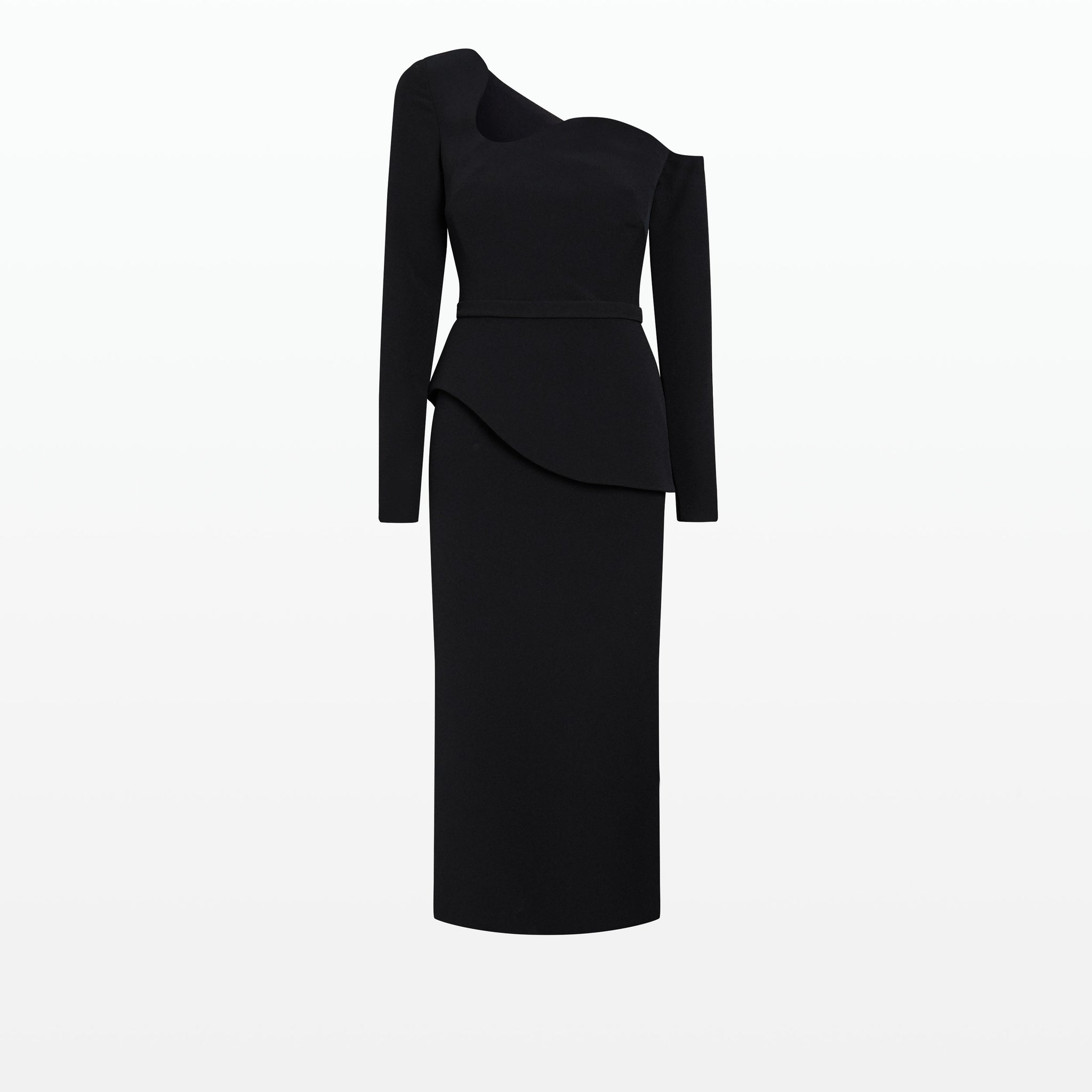 Constanza Black Midi Dress – Safiyaa London